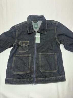 Wild Fable Women's Denim Jacket XS Dark Blue Zip-Up